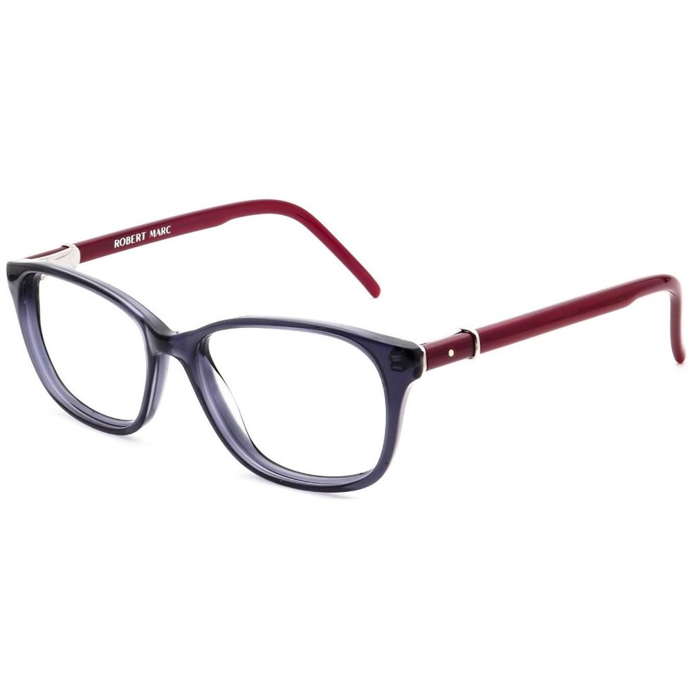 gently used Robert Marc 846 283 Eyeglasses Transparent Blue/Red